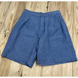 Vintage Lee Jeans Authentic Clothing Pleated Denim High Rise Shorts Size 10